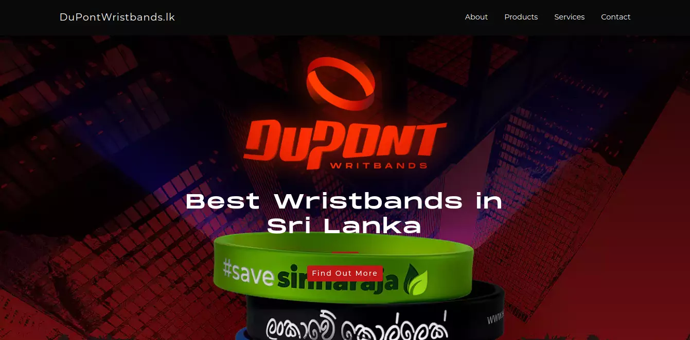 DuPont Wristbands Website